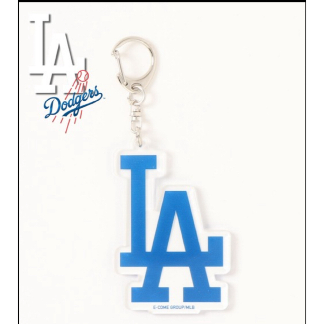 MLB(メジャーリーグベースボール)の【未開封新品】ドジャース　キーホルダー　アクリル　MLB公式　ドジャーブルー メンズのファッション小物(キーホルダー)の商品写真