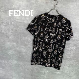 FENDI - FENDI ロゴ バイカラー Tシャツ お洒落 サテン トレーナー 