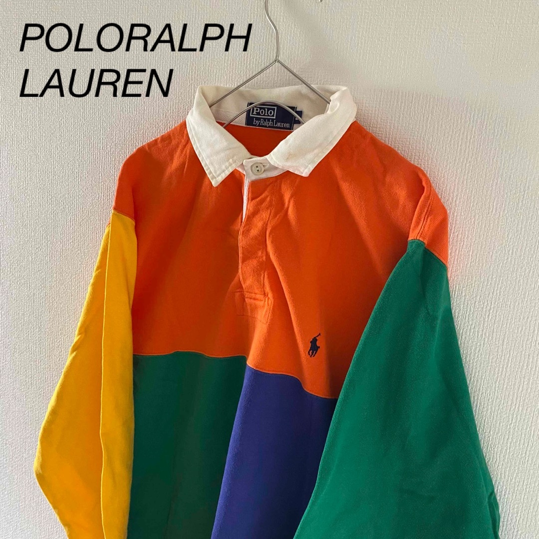 POLO RALPH LAUREN(ポロラルフローレン)のPOLORALPHLAURENポロラルフローレンラガーシャツマルチカラーメンズL メンズのトップス(シャツ)の商品写真