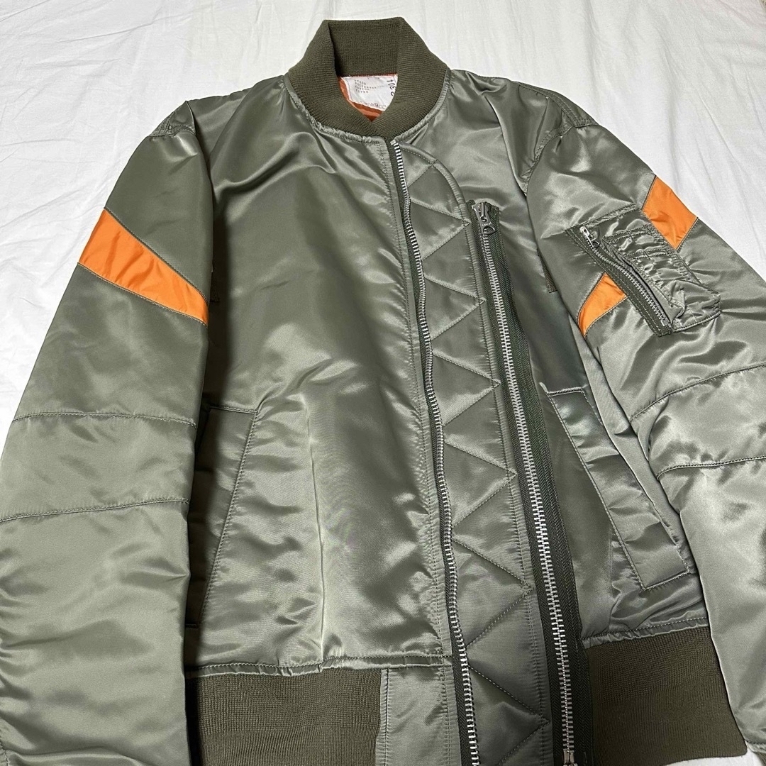 sacai(サカイ)のsacai 20SS MA-1 ナイロン ブルゾン ボンバー ジャケット デニム メンズのジャケット/アウター(ブルゾン)の商品写真