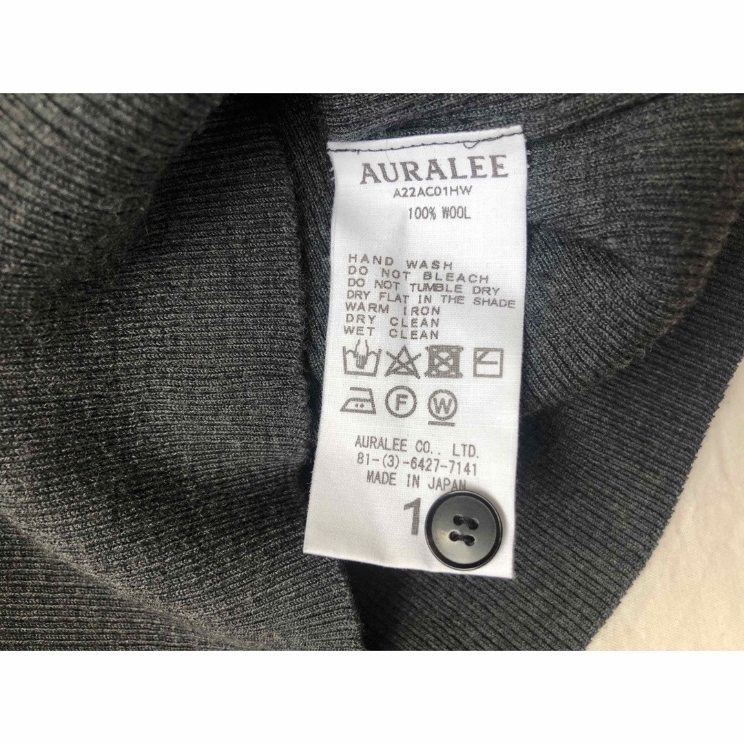 AURALEE(オーラリー)のAURALEE RIB KNIT SHORT CARDIGAN レディースのトップス(カーディガン)の商品写真