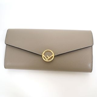 フェンディ(FENDI)の【FENDI】フェンディ 長財布 エフイズ コンチネンタル財布 ベージュ レザー 8M0251A18BF0E65 /ik0190(財布)