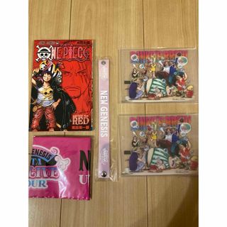 【新品】ワンピース　ONE PIECE FILM RED 入場者特典 5点セット(キャラクターグッズ)