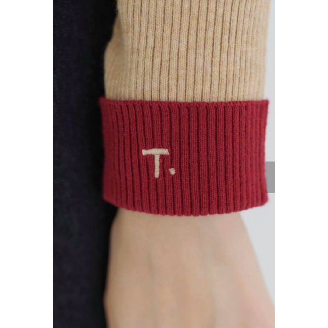 刺繍入り タートルニット TINA：JOJUN ティーナジョジュン レディースのトップス(ニット/セーター)の商品写真
