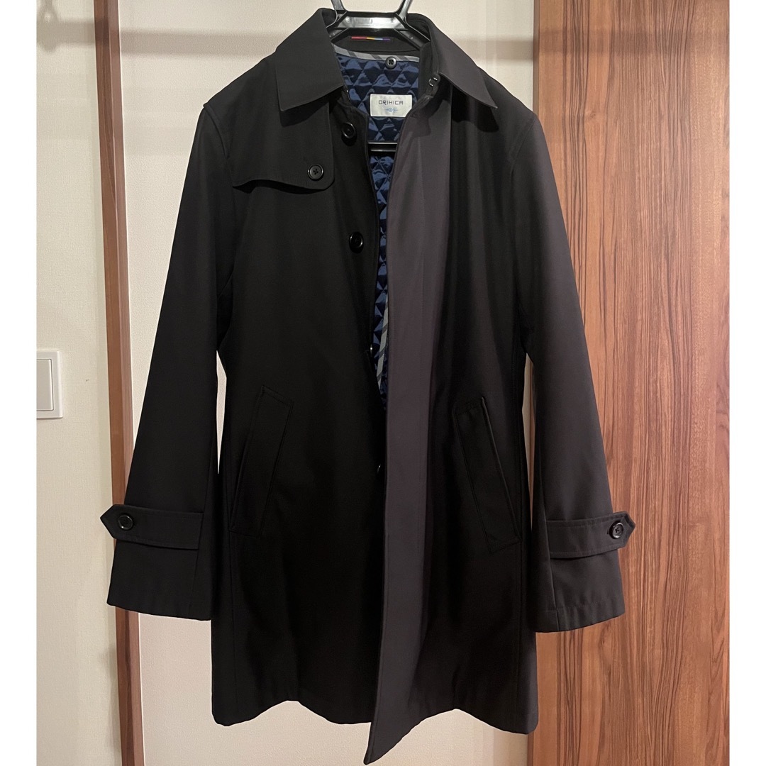 ORIHICA(オリヒカ)のORIHICA コート ライナー付き S 黒 メンズのジャケット/アウター(ステンカラーコート)の商品写真