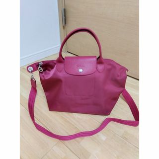 ロンシャン(LONGCHAMP)の美品　ロンシャン　プリアージュネオ　2way バッグ　ピンク(ハンドバッグ)