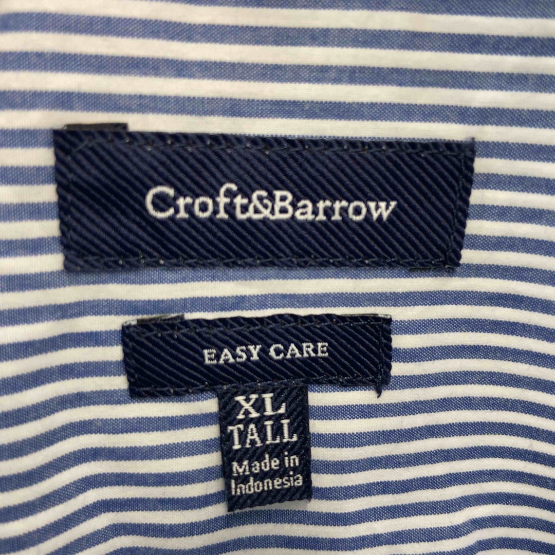 croft&barrow クラフトアンドバロー ストライプ ブルー メンズ  シャツ メンズのトップス(ジャージ)の商品写真