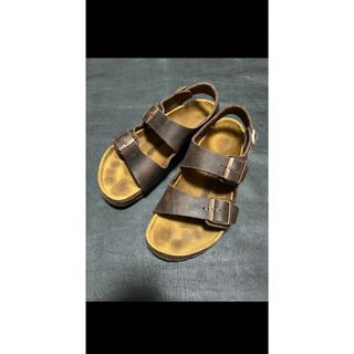 ビルケンシュトック(BIRKENSTOCK)のビルケンシュトック　ミラノ　オイルドレザー　サイズ42  27cm(サンダル)