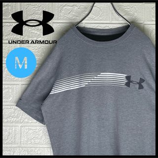 アンダーアーマー(UNDER ARMOUR)のアンダーアーマー　ワンポイントロゴ入り　Tシャツ　グレー　Mサイズ(Tシャツ/カットソー(半袖/袖なし))