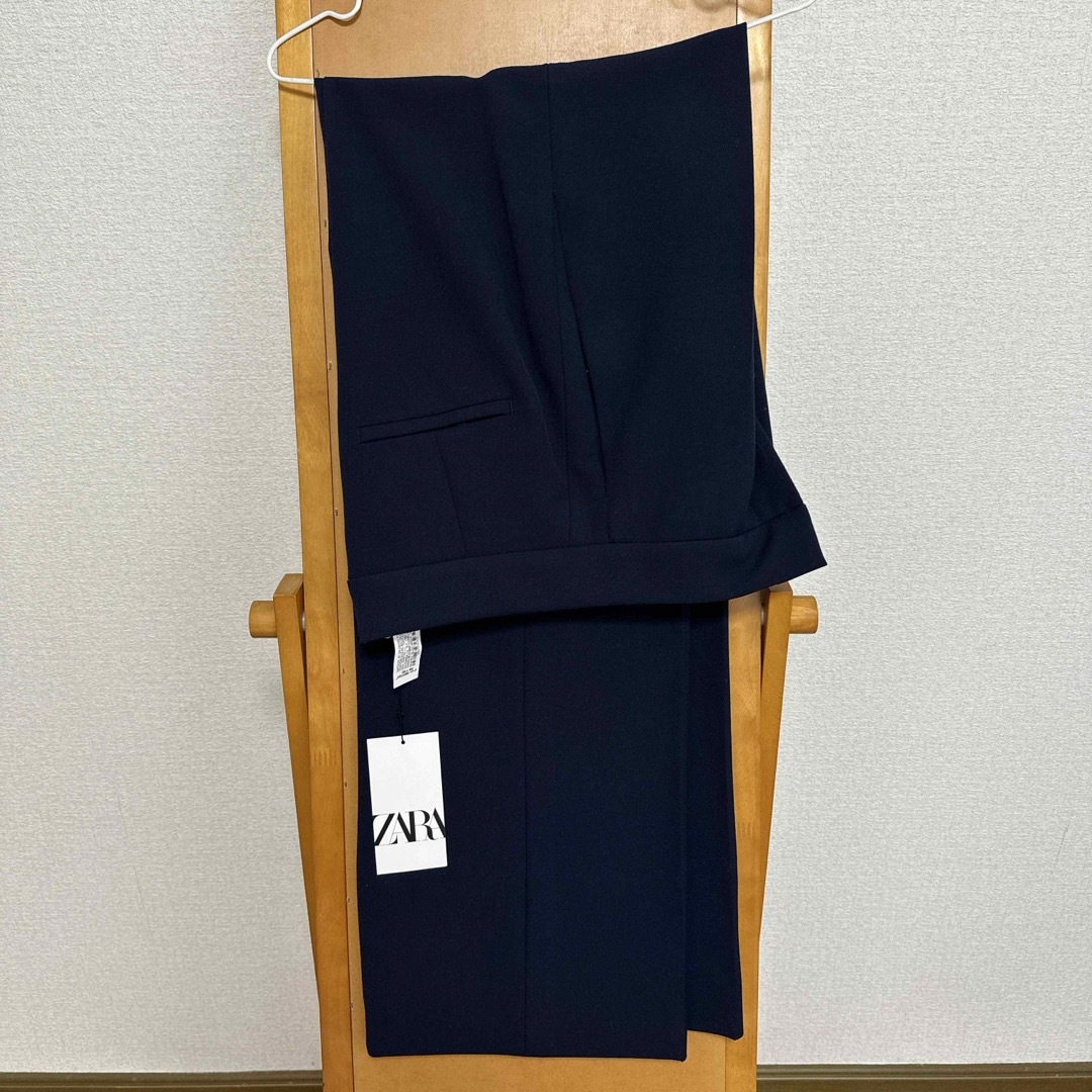 ZARA(ザラ)のZARA新品ダブルブレストフィットブレザー&ストレートフィットミニマリストパンツ レディースのフォーマル/ドレス(スーツ)の商品写真