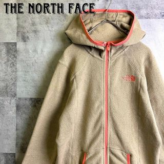 ザノースフェイス(THE NORTH FACE)のノースフェイス ポーラテック フリースジャケット フーディー ベージュ S(ブルゾン)