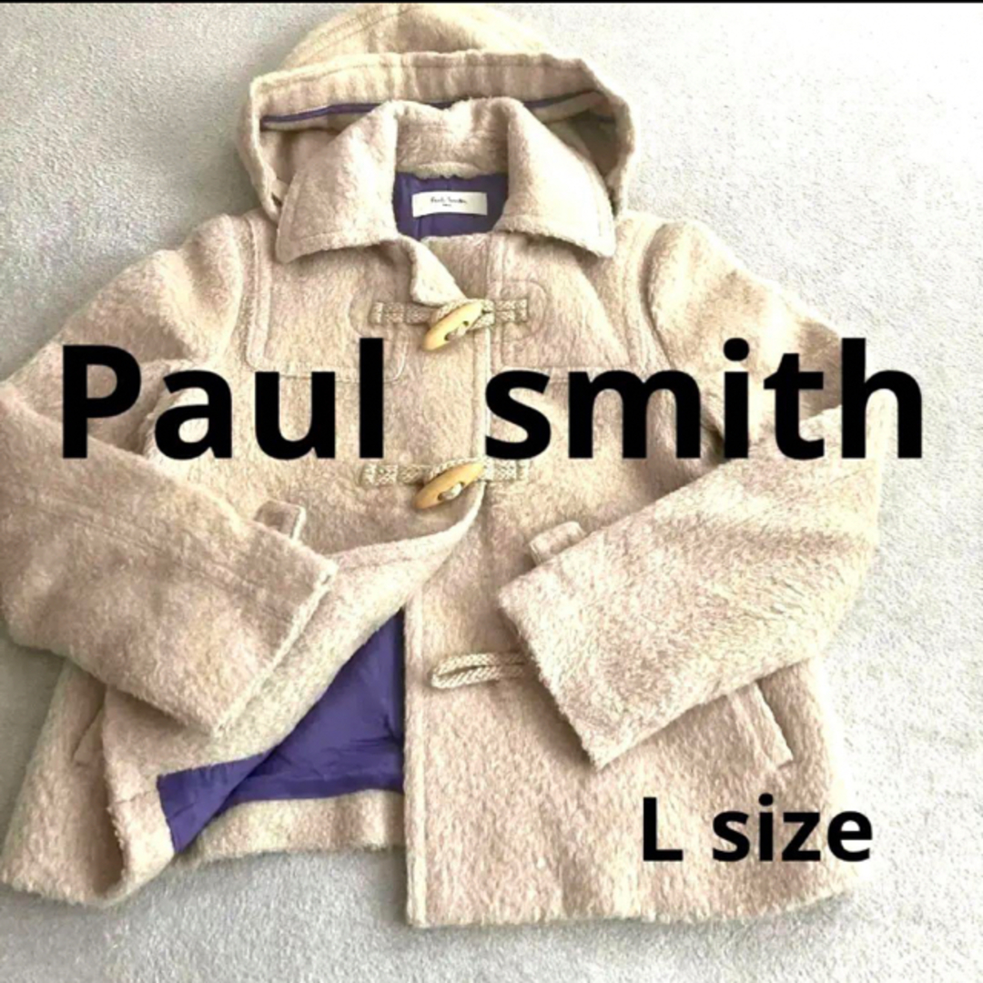 Paul Smith(ポールスミス)のダッフルコート　ポールスミス　アルパカ　フード取外可　L（40）　2way レディースのジャケット/アウター(ダッフルコート)の商品写真