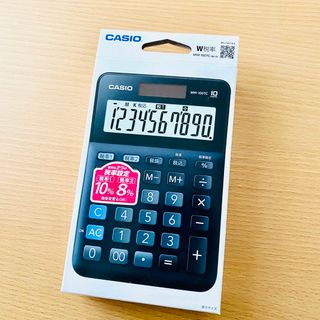 新品未開封 CASIO カシオ 電卓 MW-100TC-BK-N W税率 計算機(オフィス用品一般)