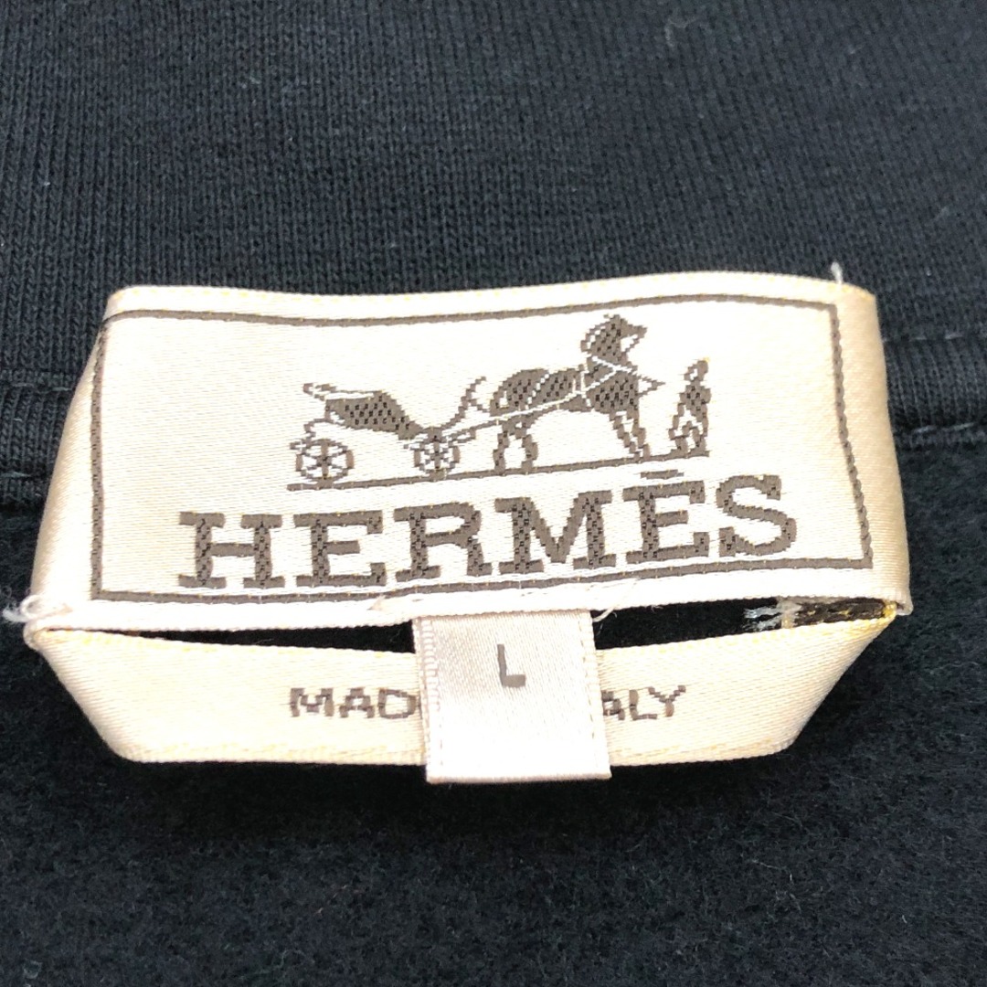 Hermes(エルメス)のエルメス HERMES サイドライン ジップアップ フーディ パーカー コットン ブラック 新品同様 メンズのトップス(パーカー)の商品写真