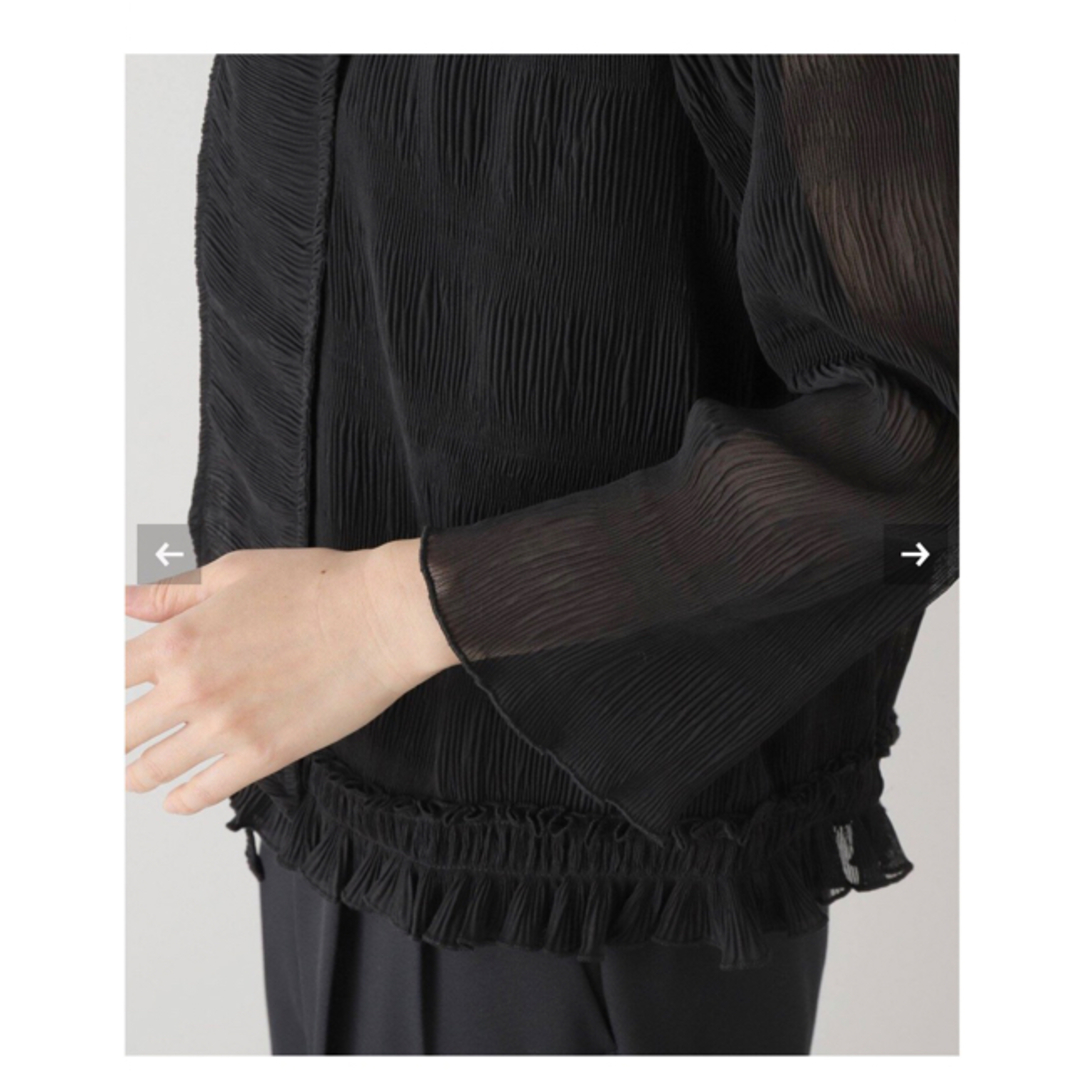 GANNI Pleated GeorgetteScarfBlouse ブラウス  レディースのトップス(シャツ/ブラウス(長袖/七分))の商品写真