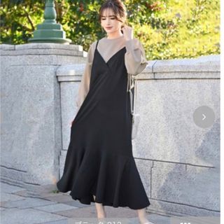 シマムラ(しまむら)の新品　タグ付き　mumu キャミワンピース　しまむら(ロングワンピース/マキシワンピース)