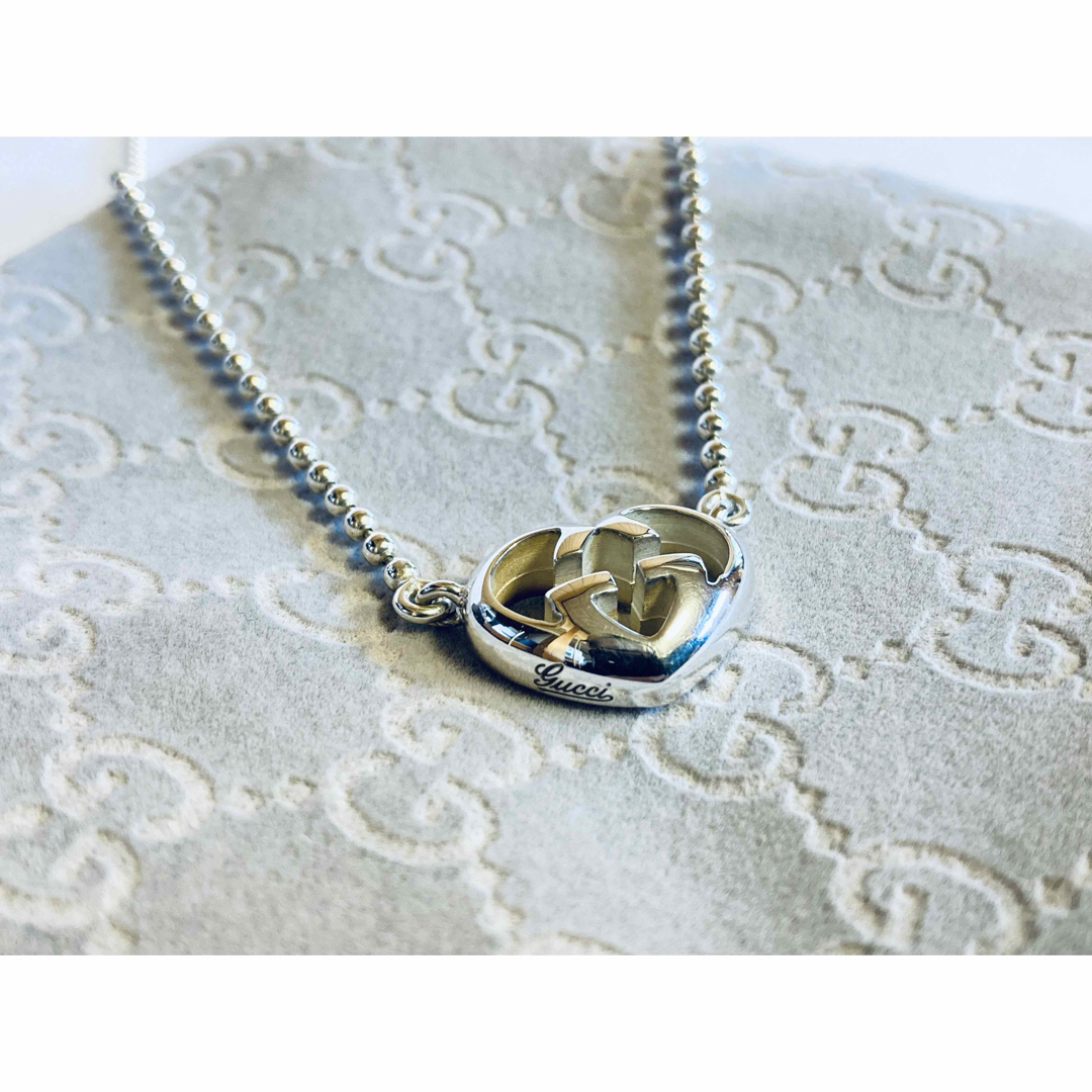 新品同様・正規品】GUCCI インターロッキングG ハート ネックレス 新品同様・正規品】GUCCI インターロッキングG ハート ネックレス