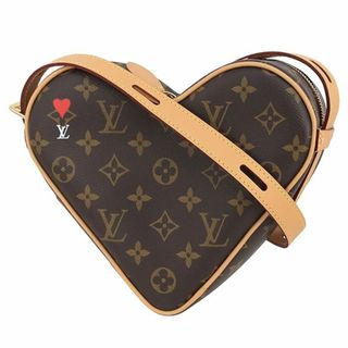 ルイヴィトン(LOUIS VUITTON)のルイヴィトン サッククール モノグラム ゲームオン ショルダーバッグ クロスボディバッグ ミニバッグ ハート 斜め掛け 肩掛け コンパクト 限定 未使用 LVロゴ 158143(ショルダーバッグ)