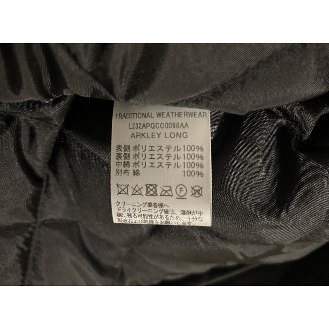 NOLLEY'S(ノーリーズ)のノーカラーキルティングコート　黒　ロングコート レディースのジャケット/アウター(ロングコート)の商品写真