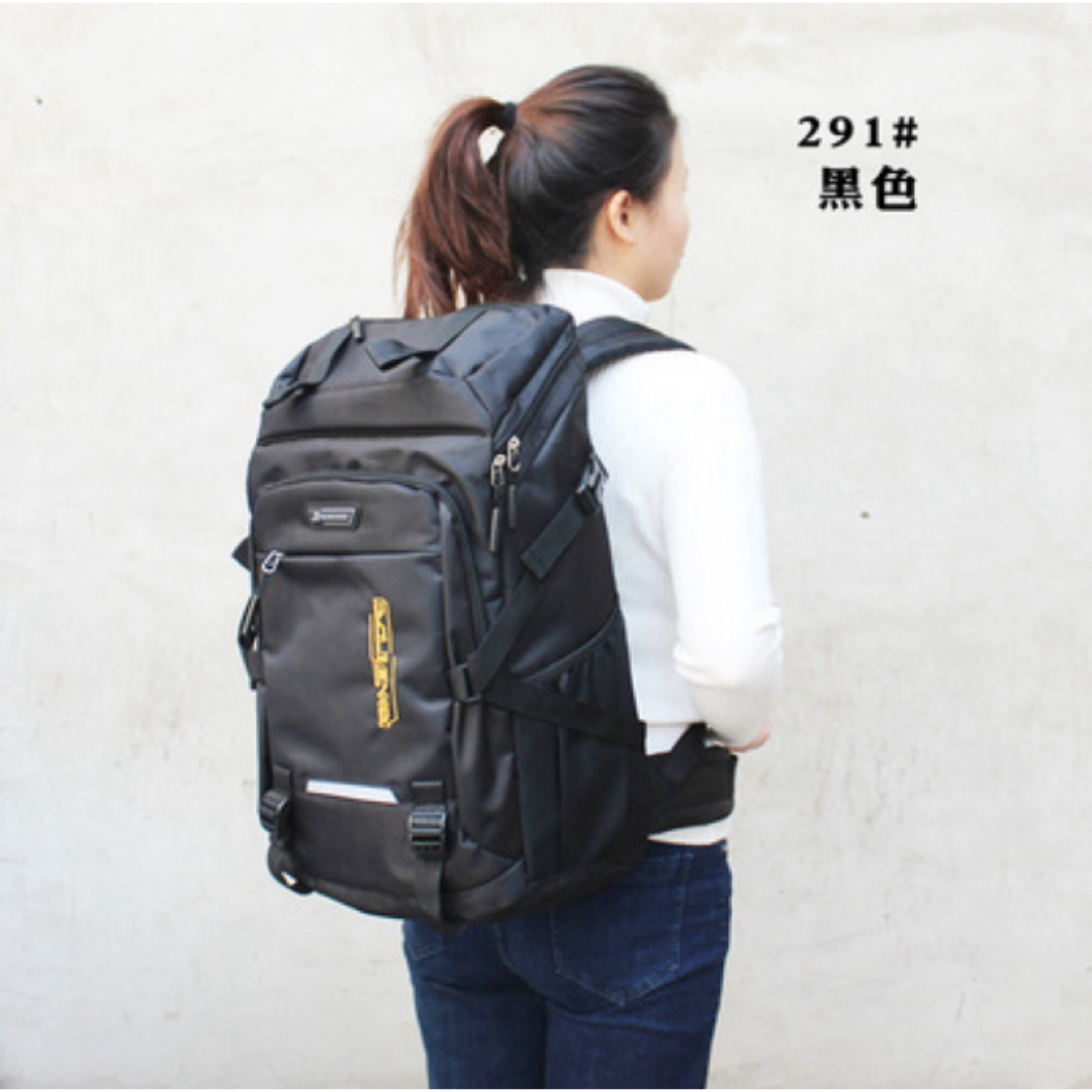 リュックサック 50L 防水 大容量 男女兼用 (50L, ブラック ) スポーツ/アウトドアのアウトドア(登山用品)の商品写真