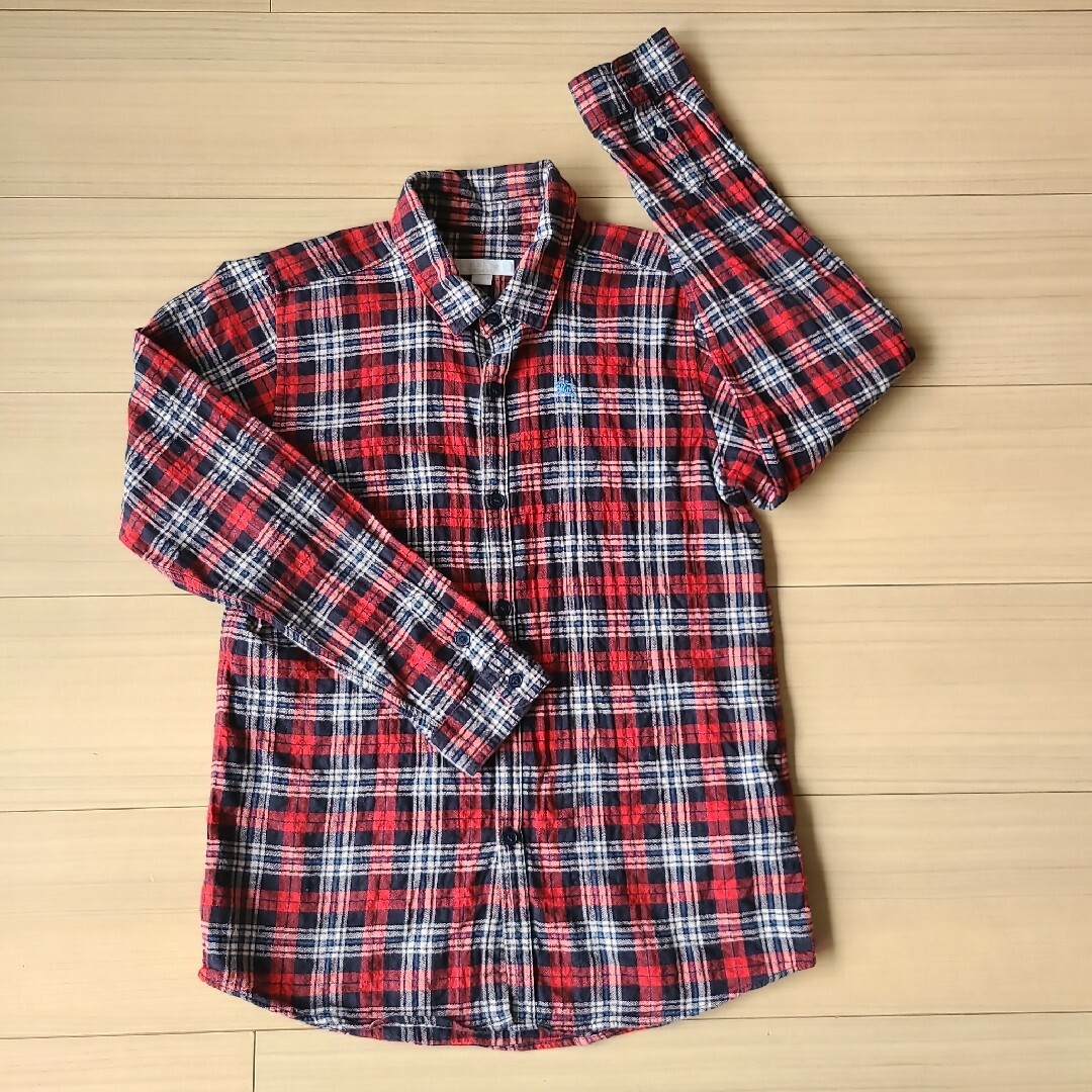 BURBERRY(バーバリー)のBurberry　チェックシャツ　140 キッズ/ベビー/マタニティのキッズ服男の子用(90cm~)(ブラウス)の商品写真