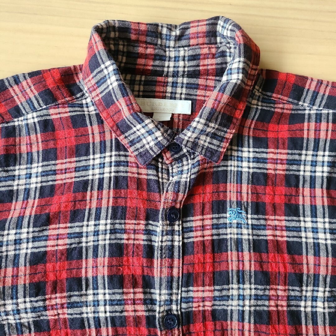 BURBERRY(バーバリー)のBurberry　チェックシャツ　140 キッズ/ベビー/マタニティのキッズ服男の子用(90cm~)(ブラウス)の商品写真