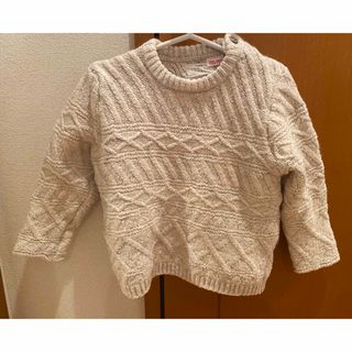 ザラキッズ(ZARA KIDS)の★美品★ZARA クルーネック ニット 2-3year 98cm(ニット)