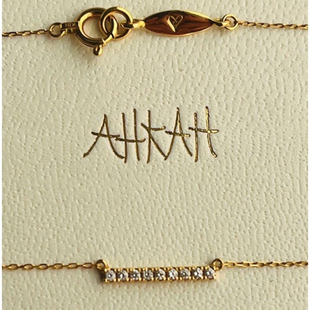 AHKAH(アーカー)のAHKAHのTinaショートネックレス　ダイヤモンド　k18YG レディースのアクセサリー(ネックレス)の商品写真