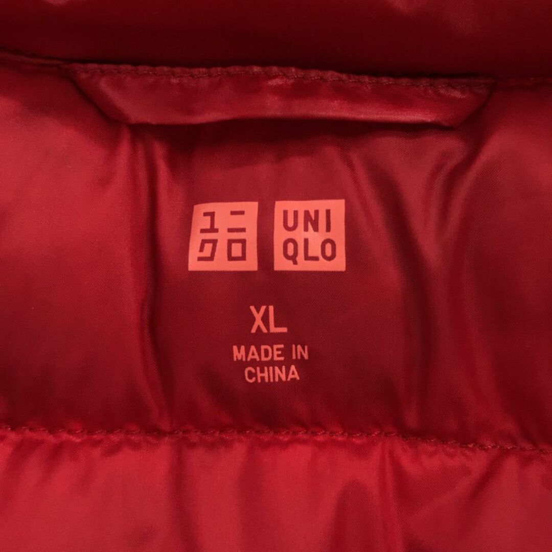 UNIQLO(ユニクロ)の未使用 ユニクロ ウルトラライト ダウンベスト XL レッド UNIQLO レディース 古着 【240217】 レディースのジャケット/アウター(ダウンベスト)の商品写真