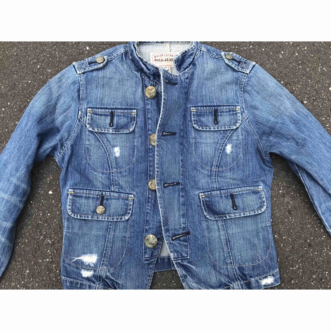 POLO RALPH LAUREN(ポロラルフローレン)の値下げ POLO JEANS DENIM JKT Women M レディースのジャケット/アウター(Gジャン/デニムジャケット)の商品写真