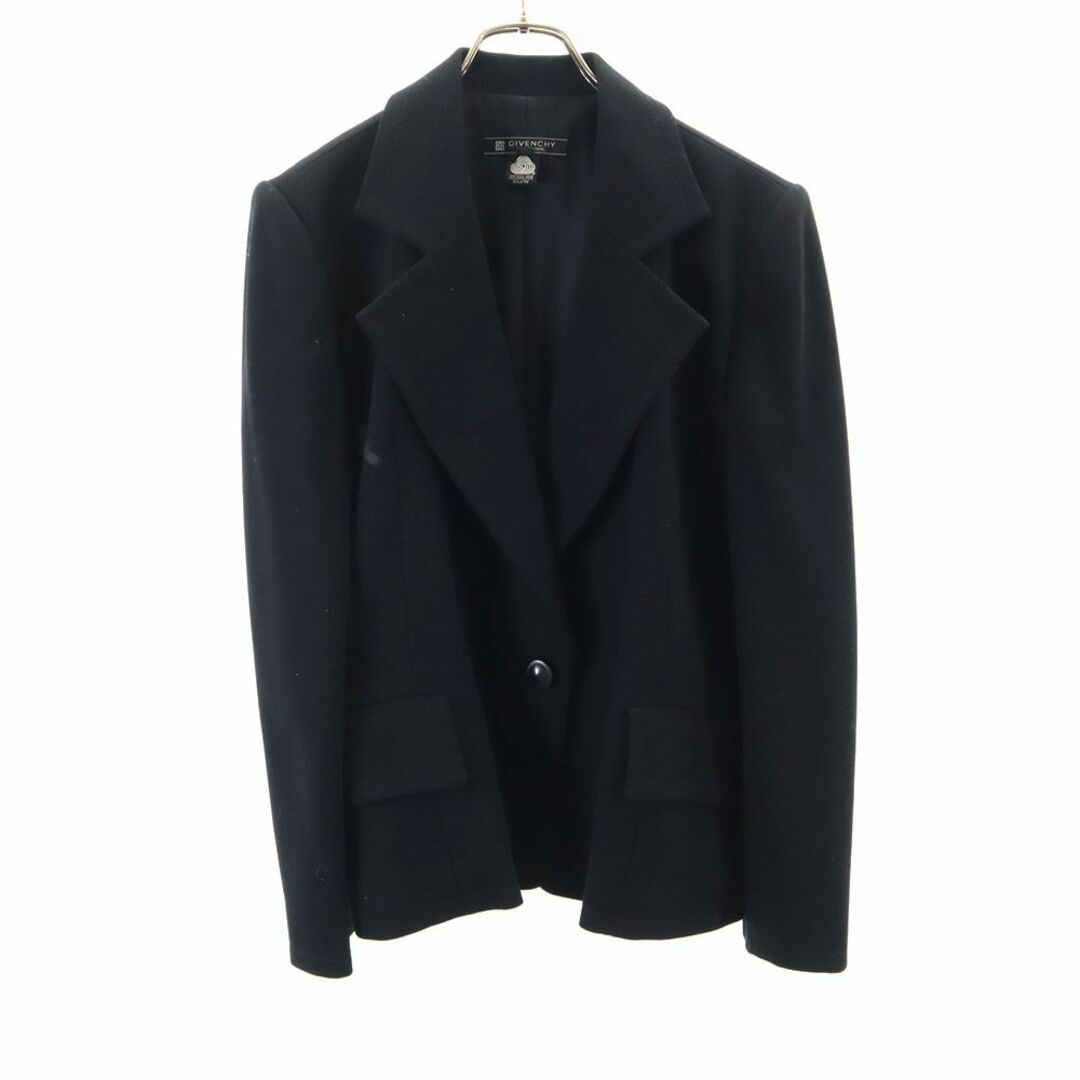 GIVENCHY(ジバンシィ)のジバンシィ 90s ウール テーラードジャケット 12 ブラック GIVENCHY HI FORMAL フォーマル オールド ヴィンテージ レディース 古着 【240217】 レディースのジャケット/アウター(テーラードジャケット)の商品写真