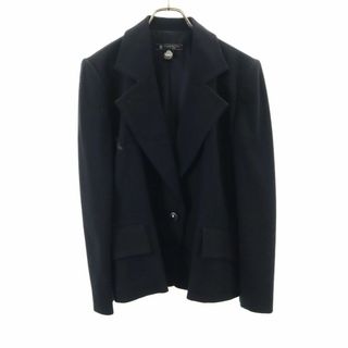 GIVENCHY - ジバンシィ 90s ウール テーラードジャケット 12 ブラック GIVENCHY HI FORMAL フォーマル オールド ヴィンテージ レディース 古着 【240217】