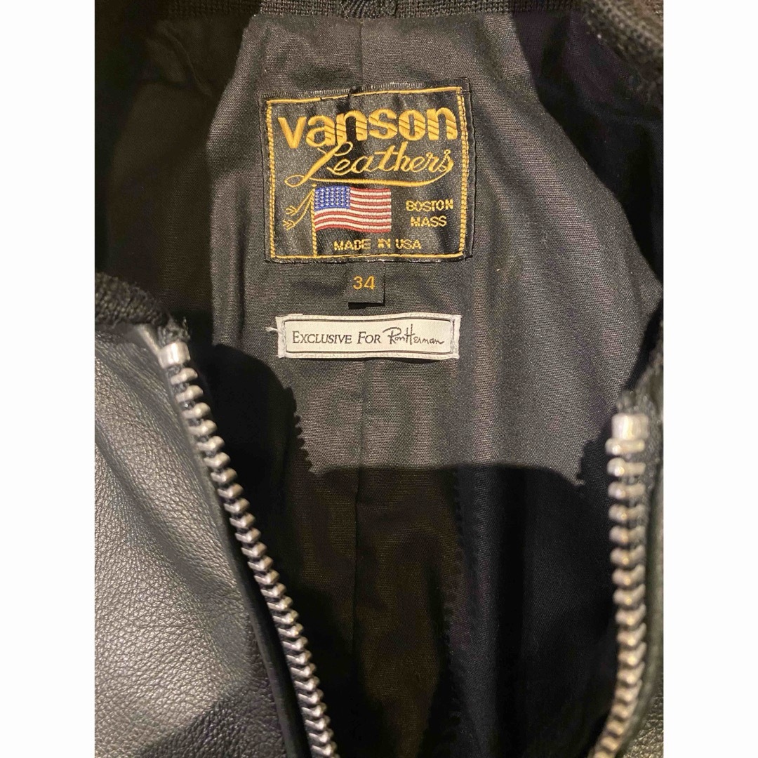 Ron Herman(ロンハーマン)のロンハーマン　バンソン　コラボレザージャケット メンズのジャケット/アウター(レザージャケット)の商品写真