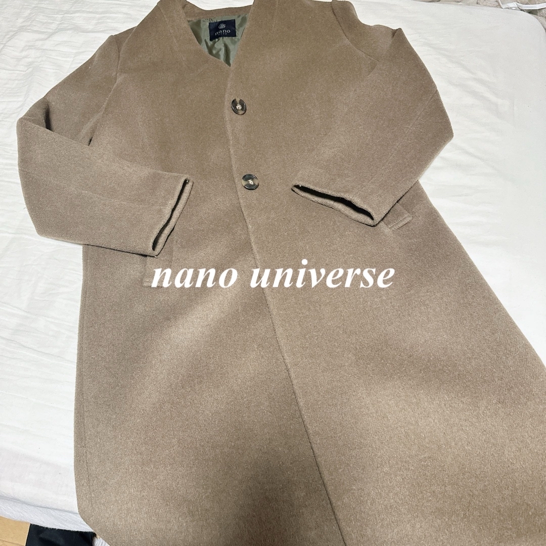 nano・universe(ナノユニバース)の【美品】nano universe ナノユニバース  チェスターコート　M レディースのジャケット/アウター(チェスターコート)の商品写真