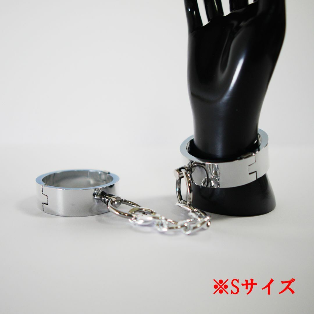 ステンレス手錠 XLサイズ c、手枷、足枷、ハンドカフ、hand cuff エンタメ/ホビーのコスプレ(アクセサリー)の商品写真