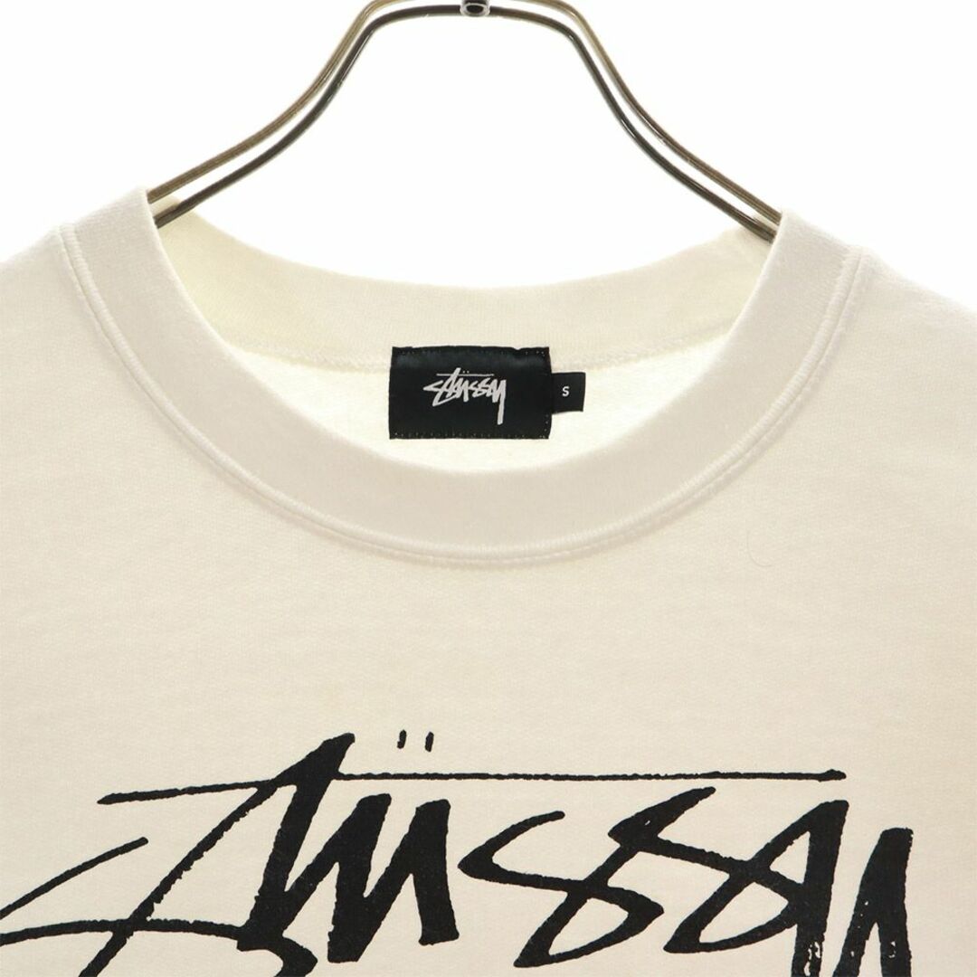 STUSSY(ステューシー)のステューシー 長袖 トレーナー S ホワイト系 STUSSY スウェット メンズ 古着 【240217】 メンズのトップス(スウェット)の商品写真