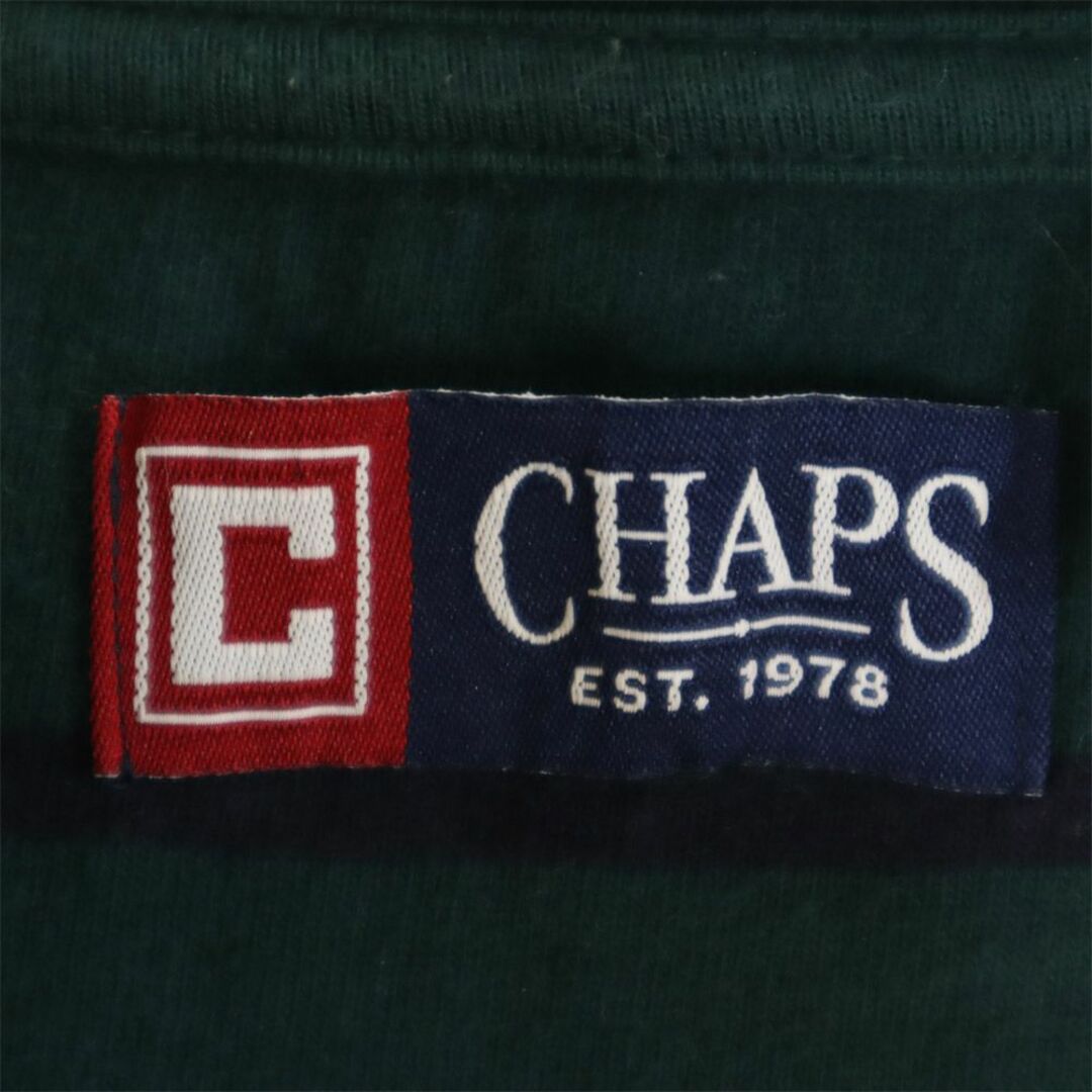 CHAPS(チャップス)のチャップス 90s 長袖 ハーフジップ トレーナー XL グリーン系 CHAPS スウェット オールド ヴィンテージ メンズ 古着 【240217】 メンズのトップス(スウェット)の商品写真