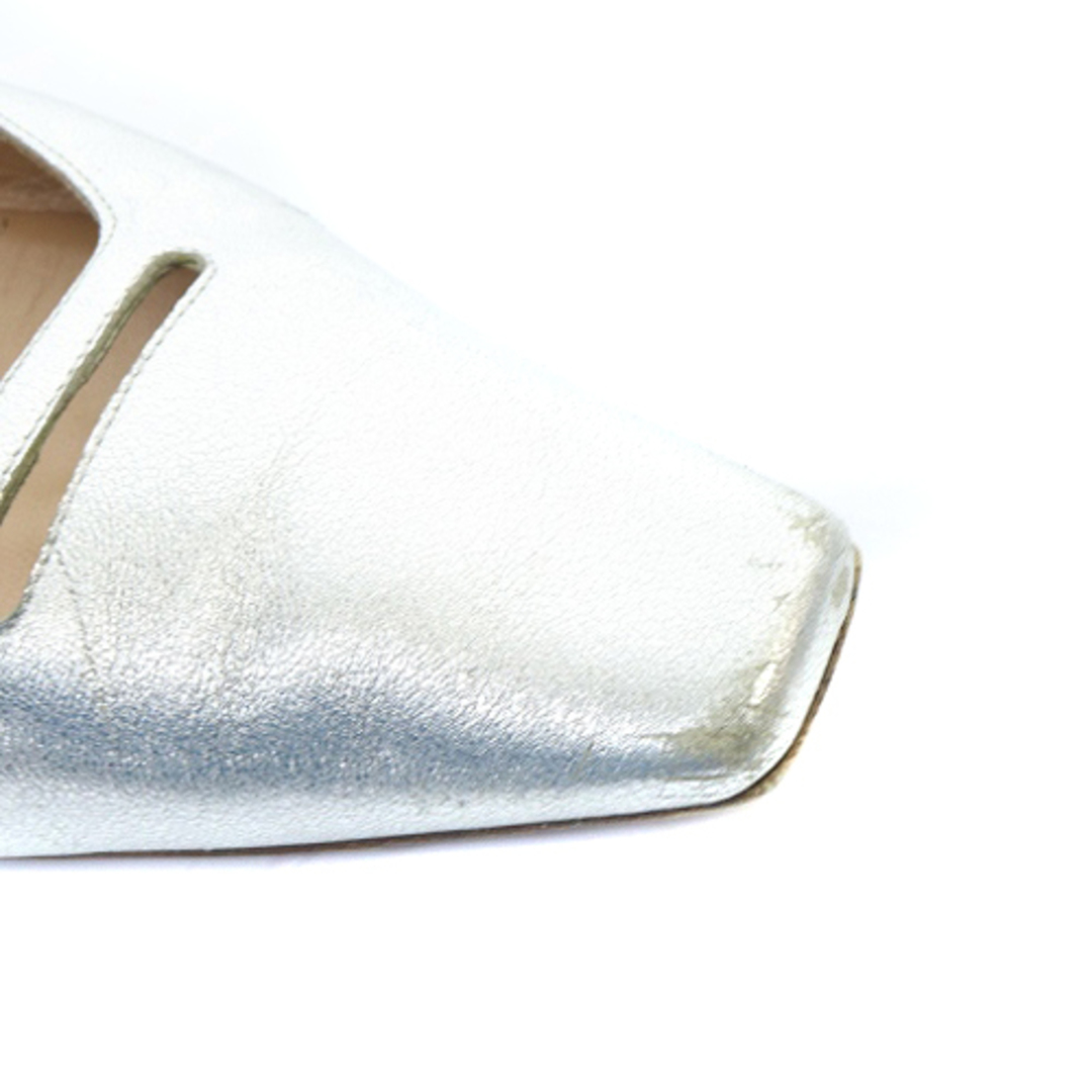 PELLICO(ペリーコ)のペリーコ パンプス スクエア 37.5 24.5cm シルバー色 レディースの靴/シューズ(ハイヒール/パンプス)の商品写真