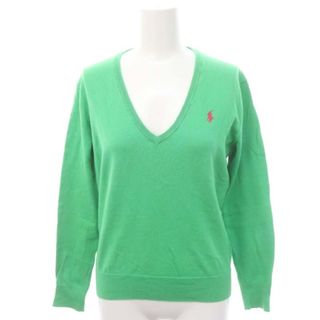 ポロラルフローレン(POLO RALPH LAUREN)のポロ ラルフローレン Vネックニット カットソー コットン 長袖 XS(ニット/セーター)