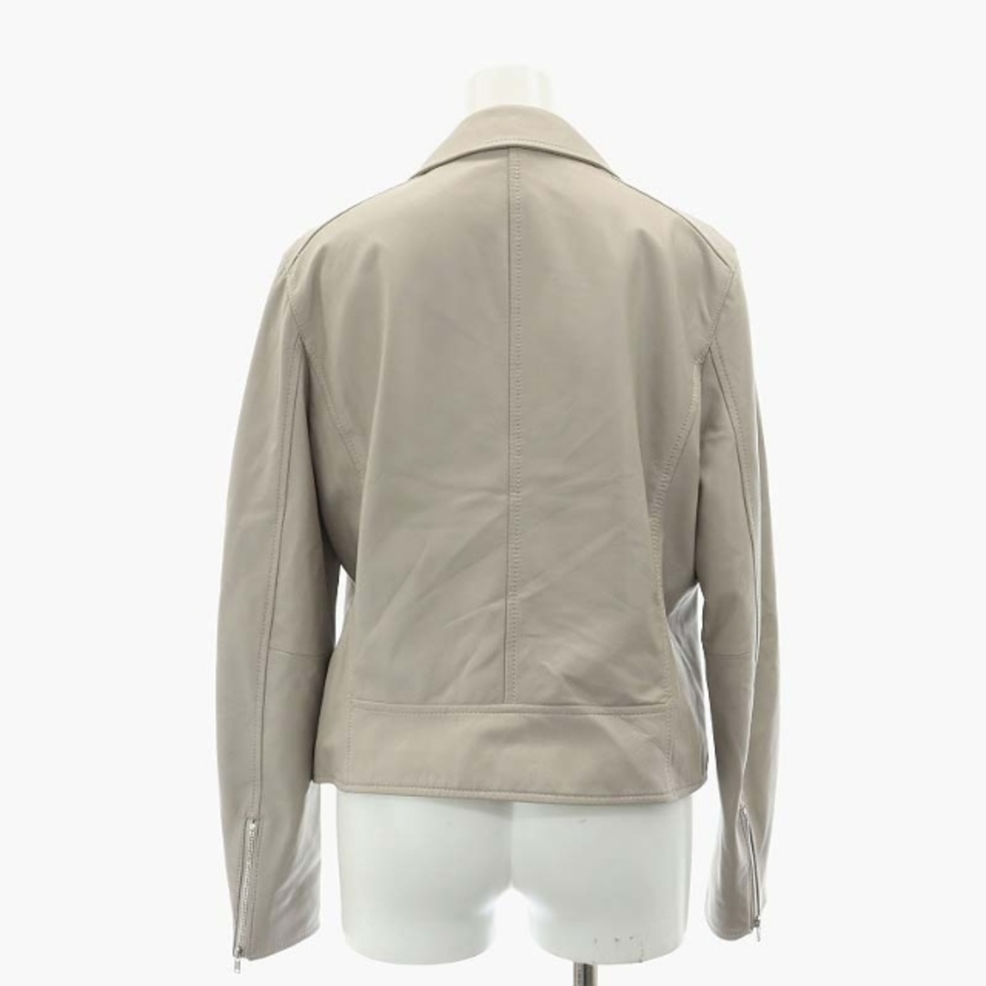 23区 21SS シープレザー ジャケット ライダース 羊革 40 L ベージュ 23区 21SS シープレザー ジャケット ライダース 羊革 40 L ベージュ