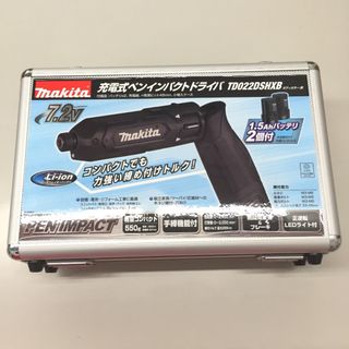 マキタ(Makita)の△△MAKITA マキタ 7.2V 充電式ペンインパクトドライバ (バッテリ2個・充電器・ケース付） TD022DSHXB ブラック(その他)