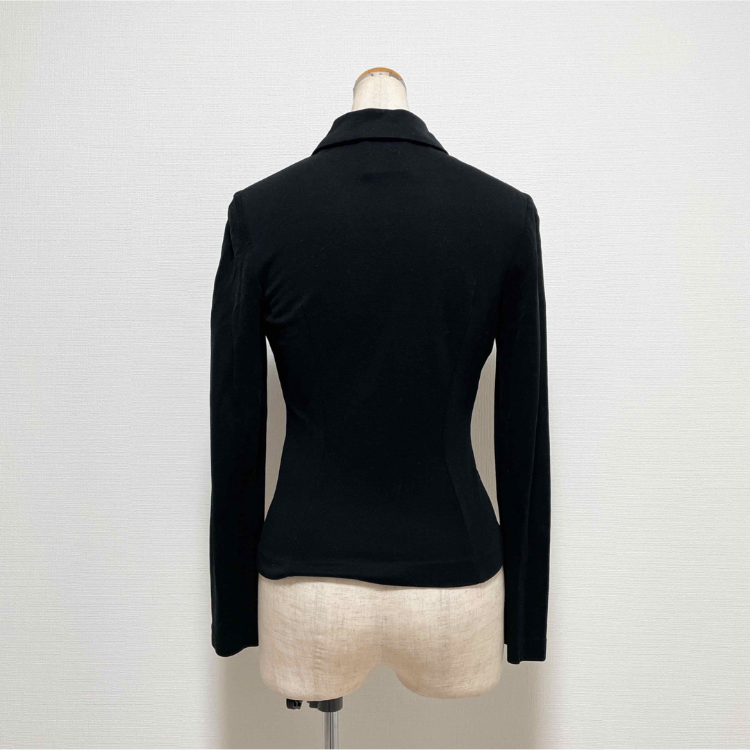 Sybilla(シビラ)のSybilla シビラ テンセル 薄手ジャケット トップス 黒 上品上質 レディースのジャケット/アウター(その他)の商品写真