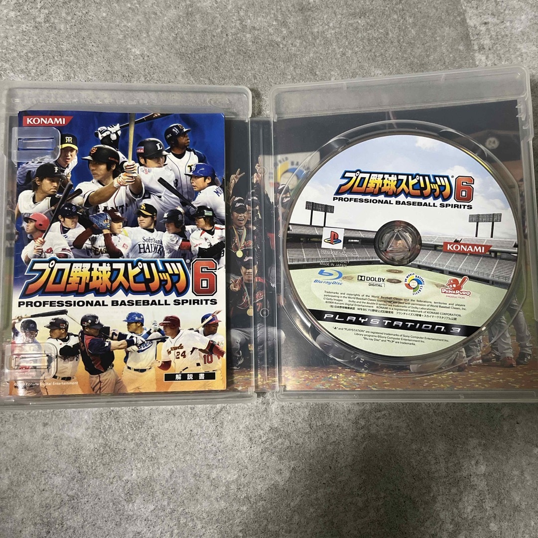 KONAMI(コナミ)のプロ野球スピリッツ6 エンタメ/ホビーのゲームソフト/ゲーム機本体(家庭用ゲームソフト)の商品写真