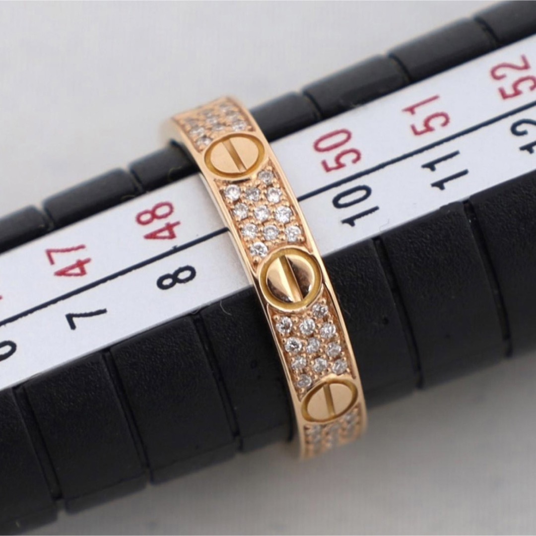 Cartier(カルティエ)のカルティエ ミニラブリング ダイヤモンド 750PG　約9号 ♯49 レディースのアクセサリー(リング(指輪))の商品写真