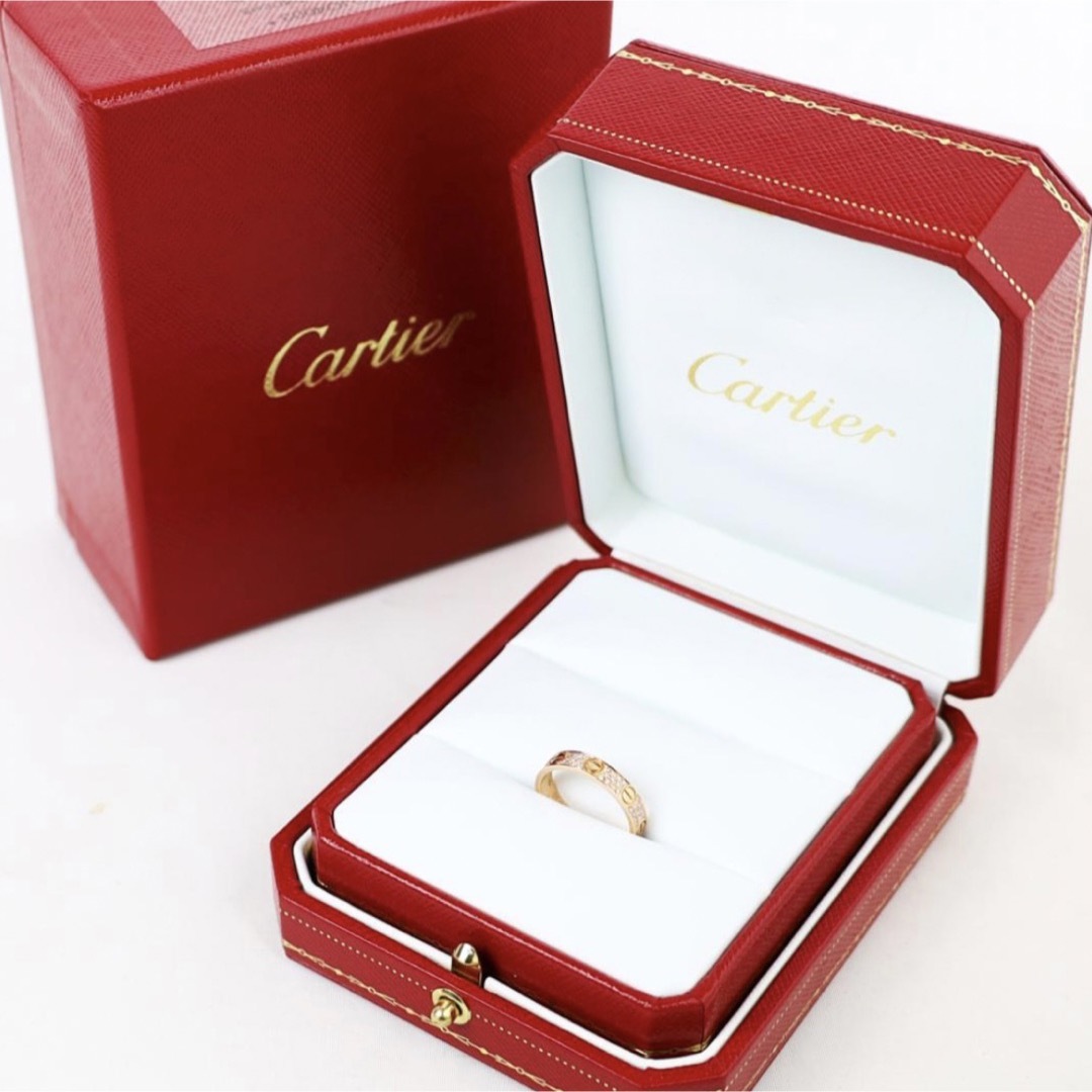 Cartier(カルティエ)のカルティエ ミニラブリング ダイヤモンド 750PG　約9号 ♯49 レディースのアクセサリー(リング(指輪))の商品写真