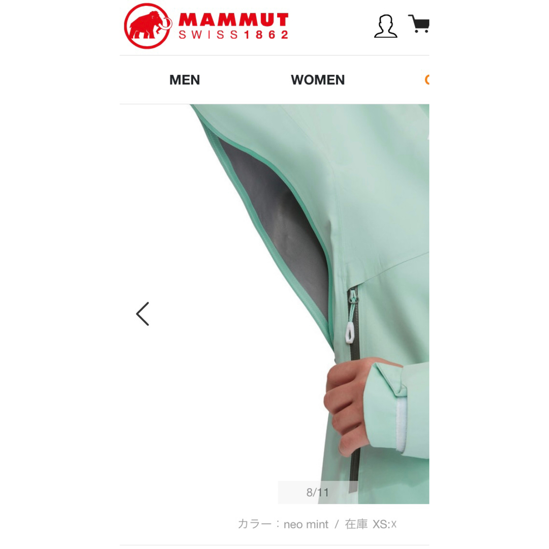 Mammut(マムート)のマムート　ハードシェル　レディース スポーツ/アウトドアのアウトドア(登山用品)の商品写真