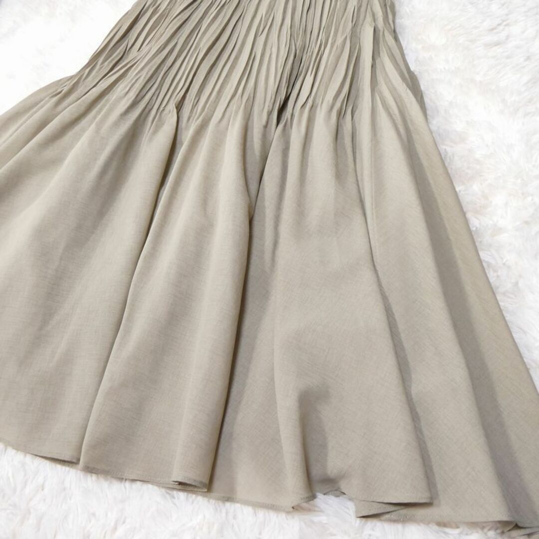 HIROKO BIS(ヒロコビス)のessentiel レディース ロングスカート ギャザーフレアスカート L　 レディースのスカート(ロングスカート)の商品写真