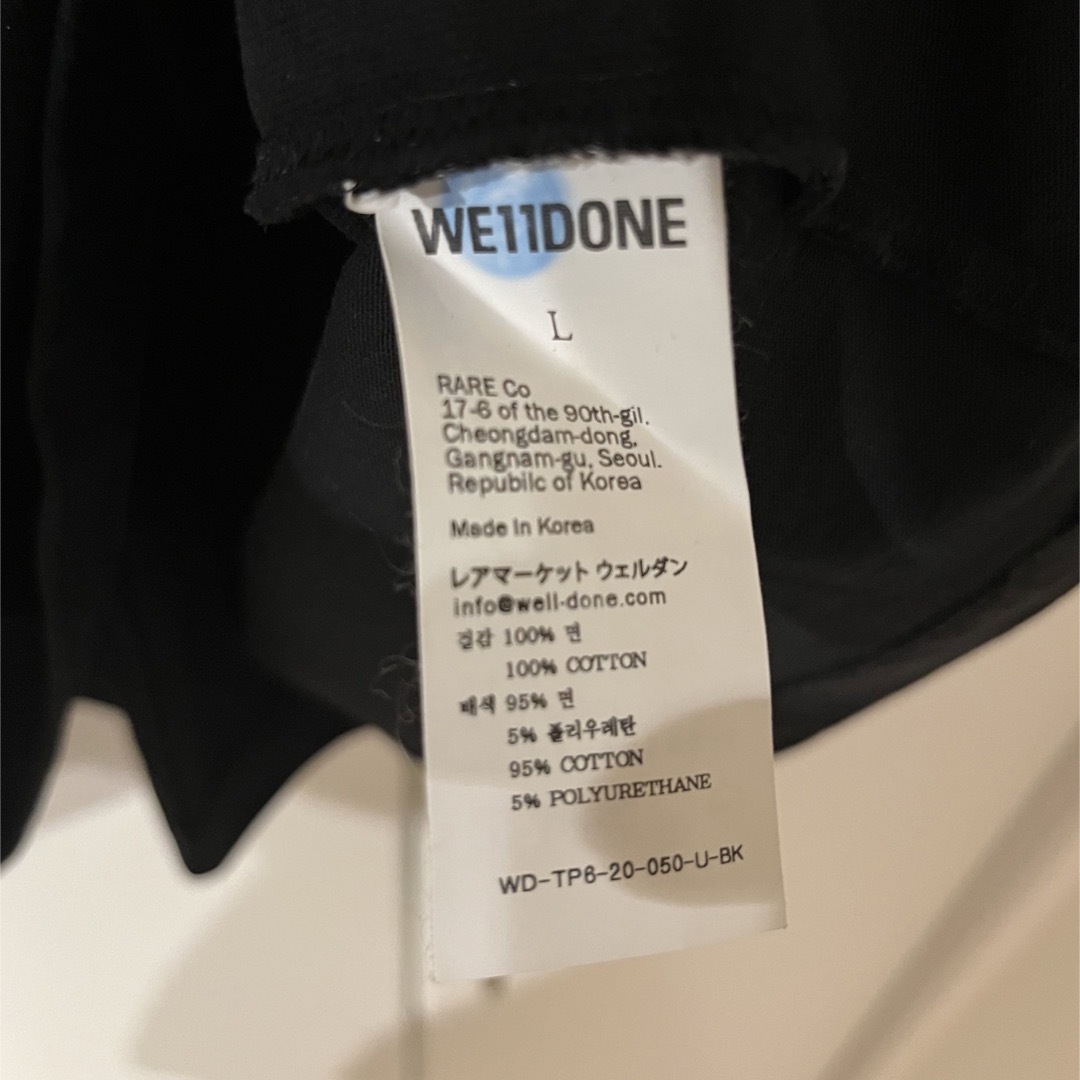 PEACEMINUSONE(ピースマイナスワン)のWE11DONE オーバーサイズTシャツ メンズのトップス(Tシャツ/カットソー(半袖/袖なし))の商品写真