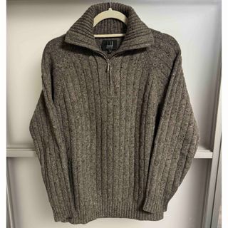 ダンヒル(Dunhill)の✨美品✨ダンヒルdunhill カシミヤ混 ハーフジップ ハイネック ニット(ニット/セーター)