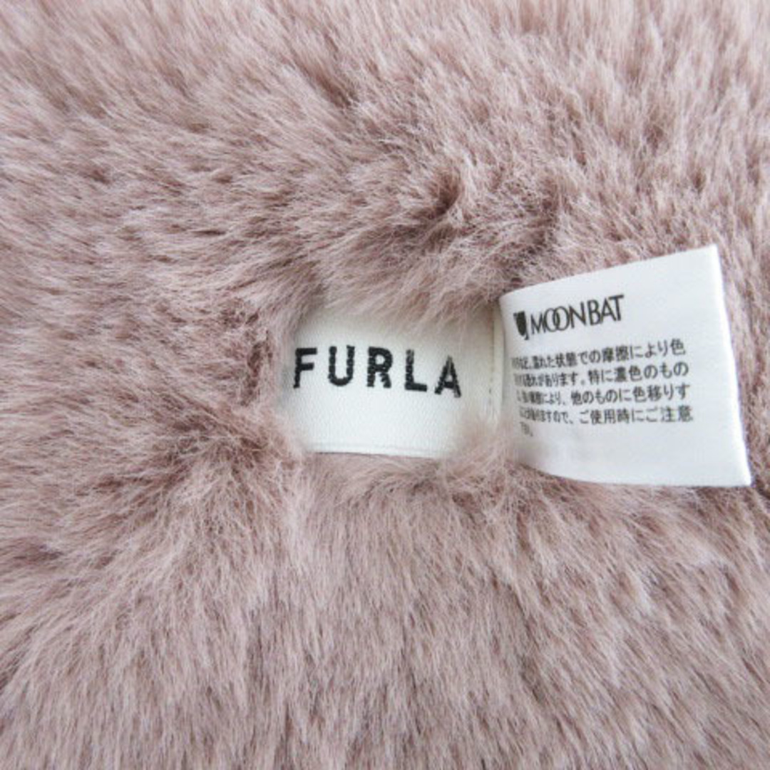 Furla(フルラ)のフルラ FURLA ベルト付き フェイクファー マフラー ピンク 240216E レディースのファッション小物(マフラー/ショール)の商品写真